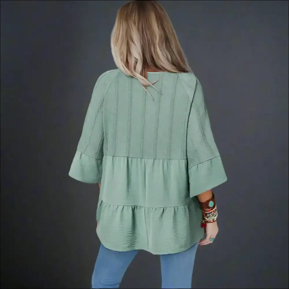 Laurel Green Blouse: Tie Split Happens (and Looks Amazing) 🤣 Needful Things