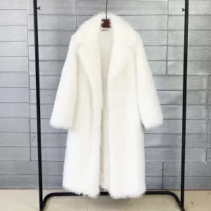 Lauren | Warm Long Faux Fur Overcoat