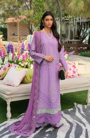 Lawn Salwar Kameez Pakistani Eid Dress in Lilac Color