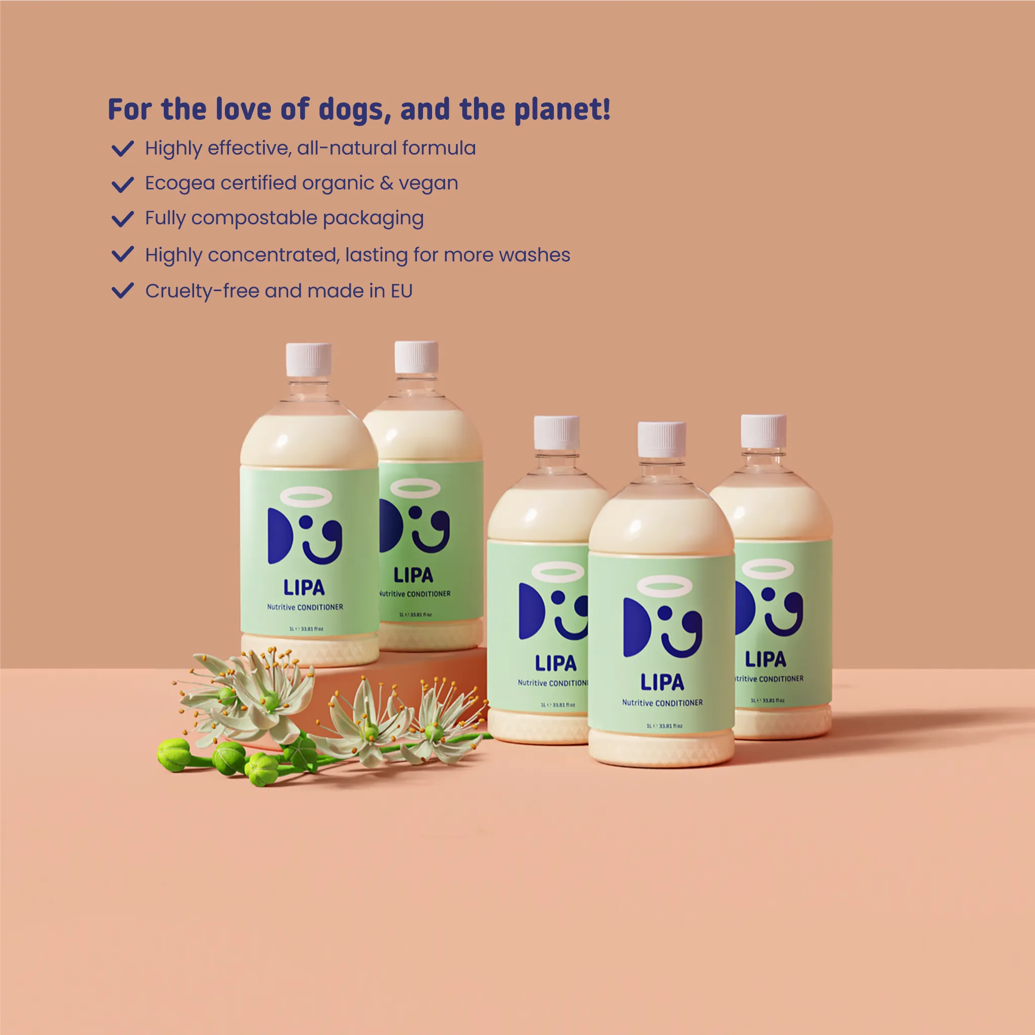 LIPA CONDITIONER | Groomers set 5L/1.32 Gal