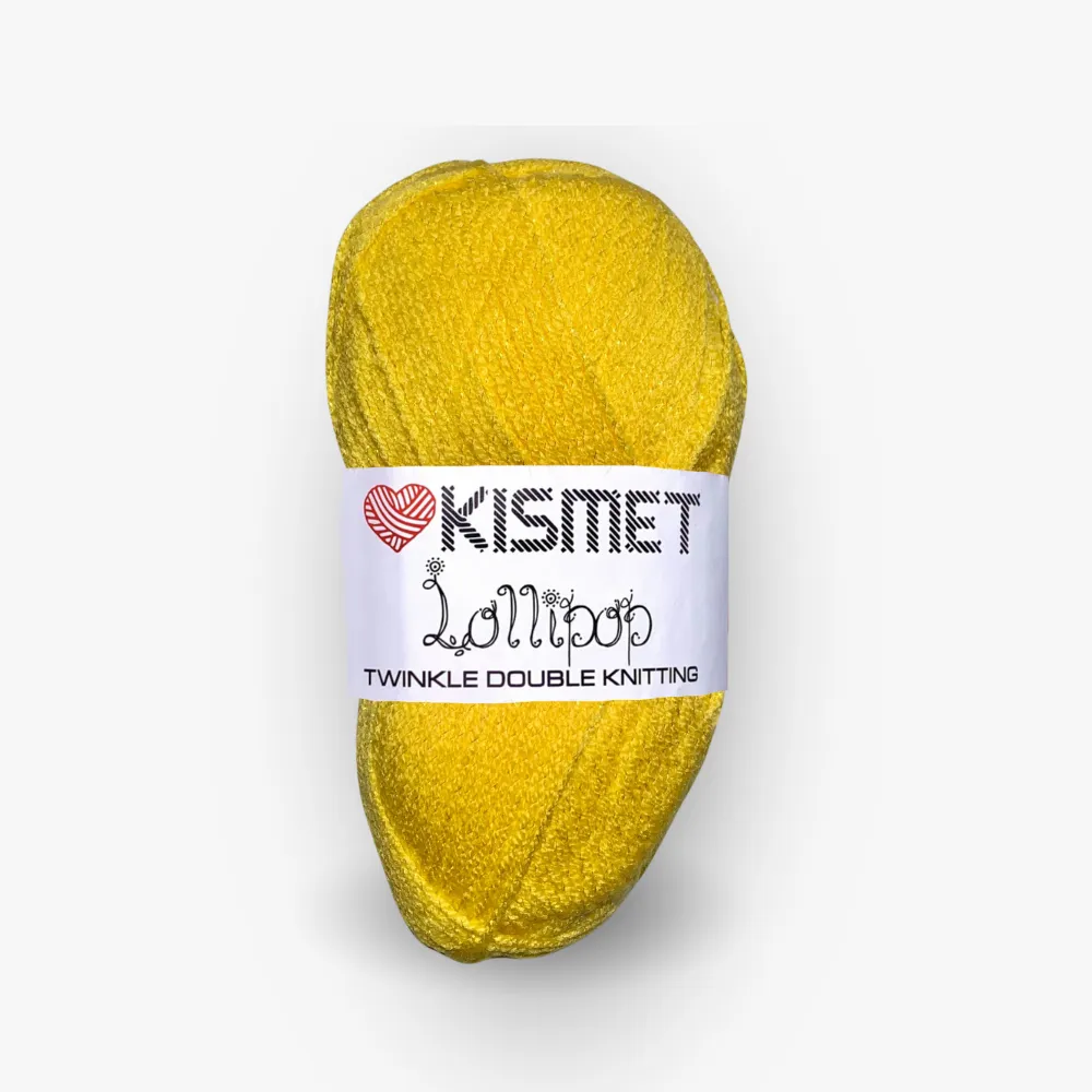 Lollipop Twinkle Dbl Knit Yellow #01