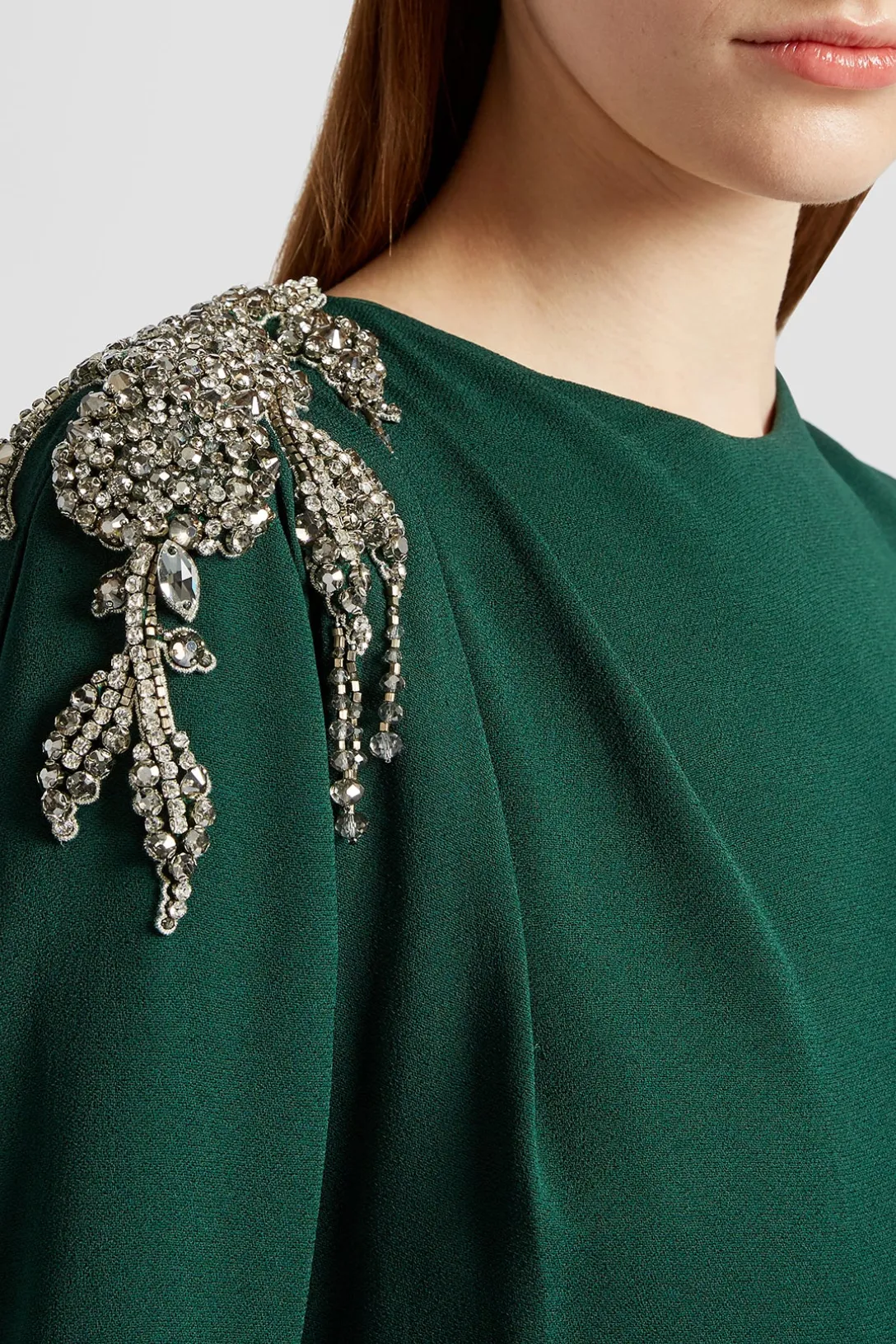 Long Sleeve Gown | Pine Green