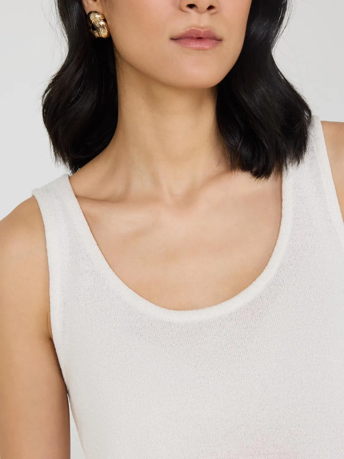 Loose Knit Sweater Tank Top