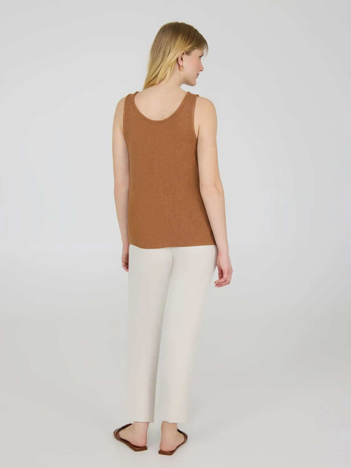 Loose Knit Sweater Tank Top