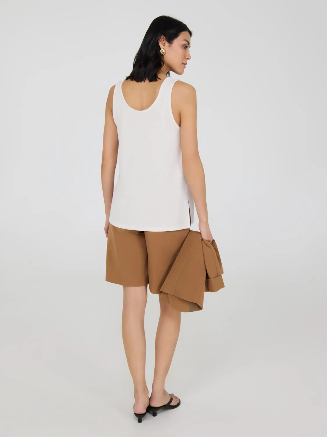 Loose Knit Sweater Tank Top