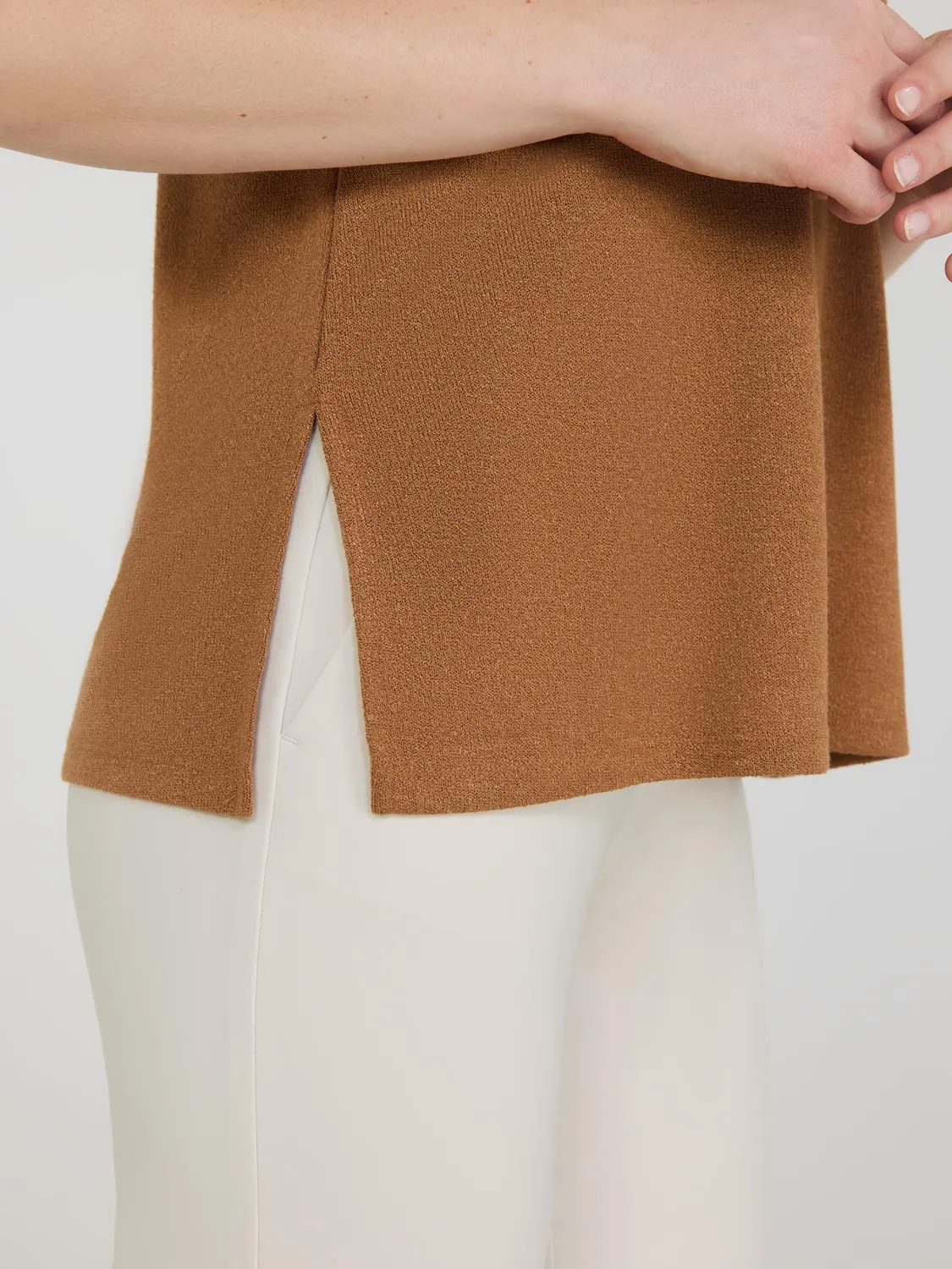 Loose Knit Sweater Tank Top