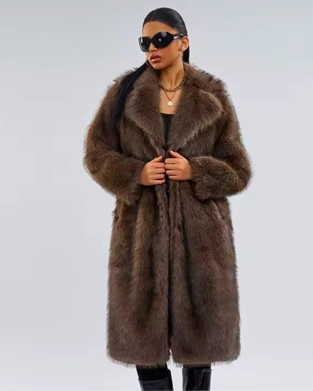 LOREN Faux Fur Coat