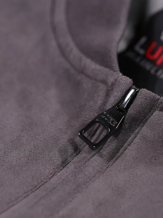 Luke 1977 Minky Marklew Suede Bomber Jacket Ash