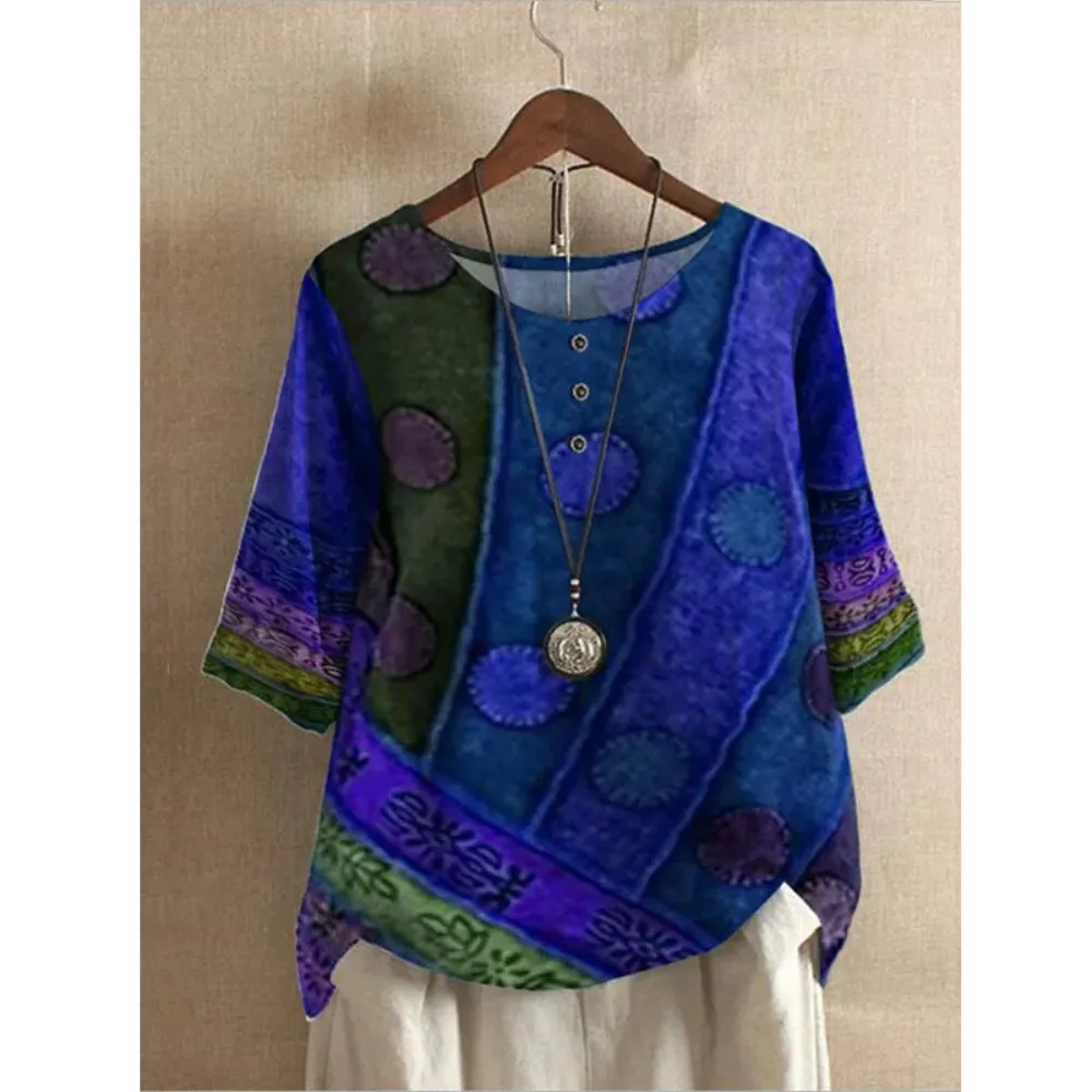 Maeve™ | Boho Patchwork Blouse