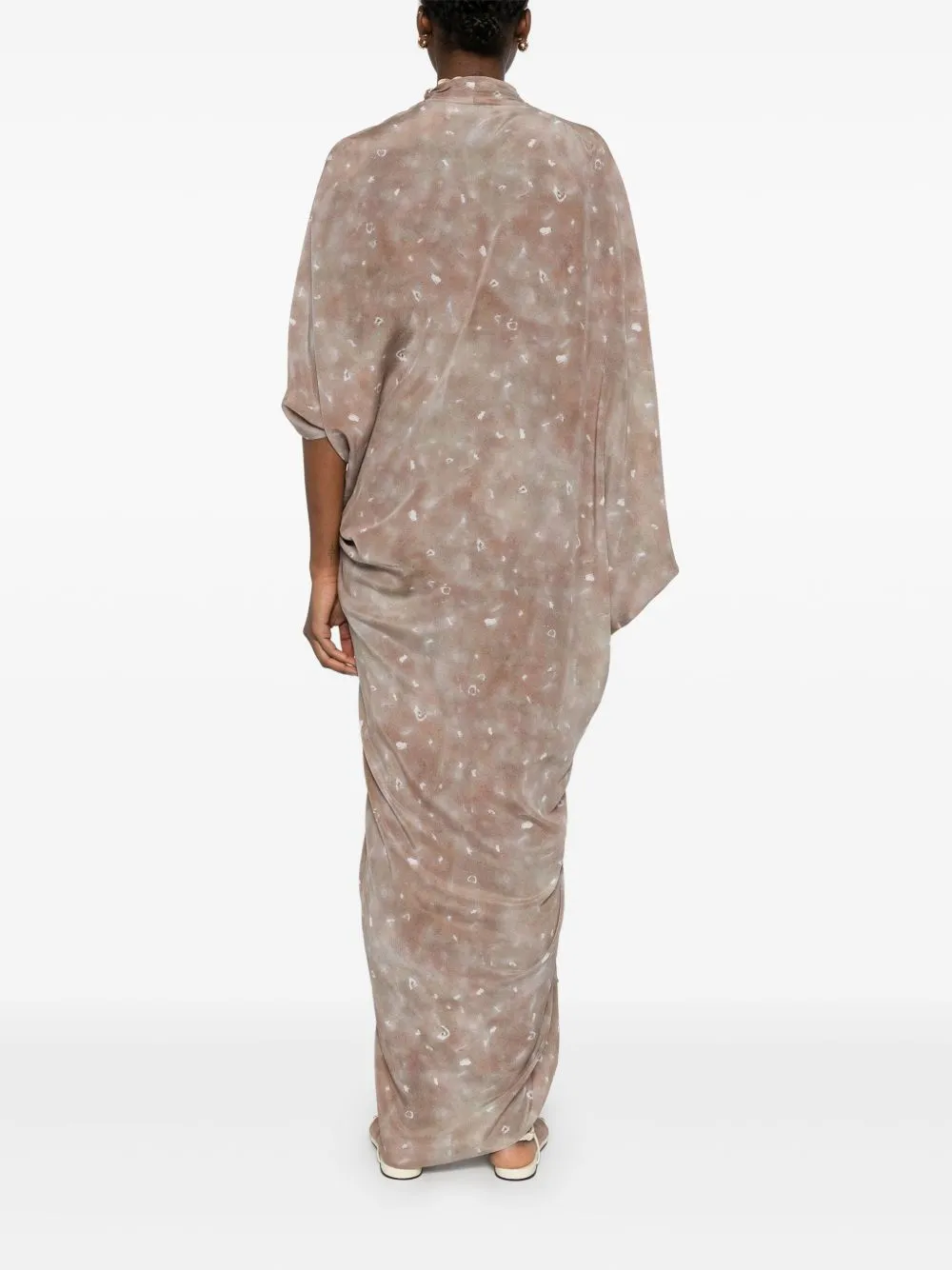 Mayu silk long dress