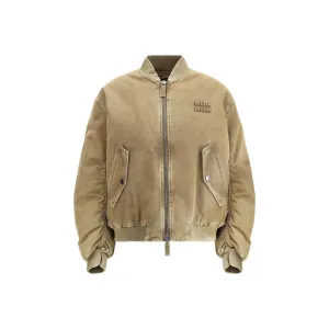 Miu Miu Padded cotton Bomber Jacket