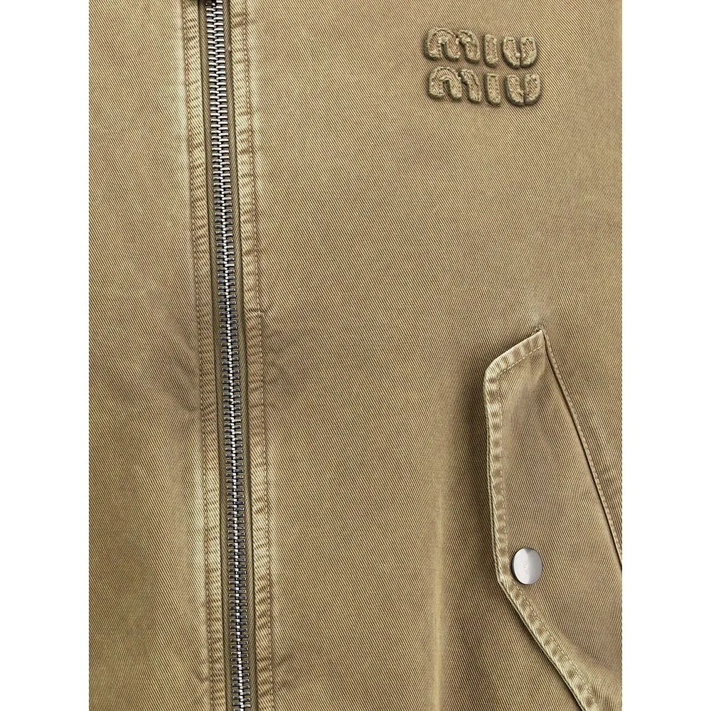 Miu Miu Padded cotton Bomber Jacket