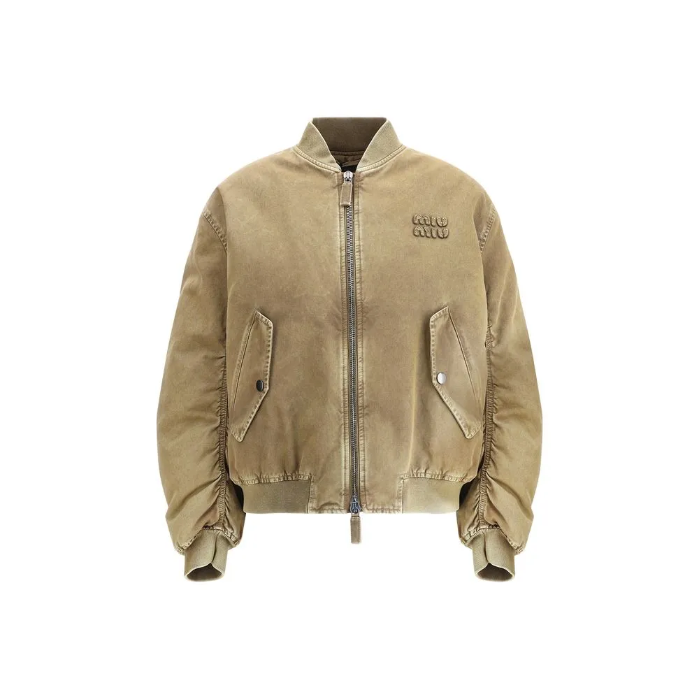Miu Miu Padded cotton Bomber Jacket