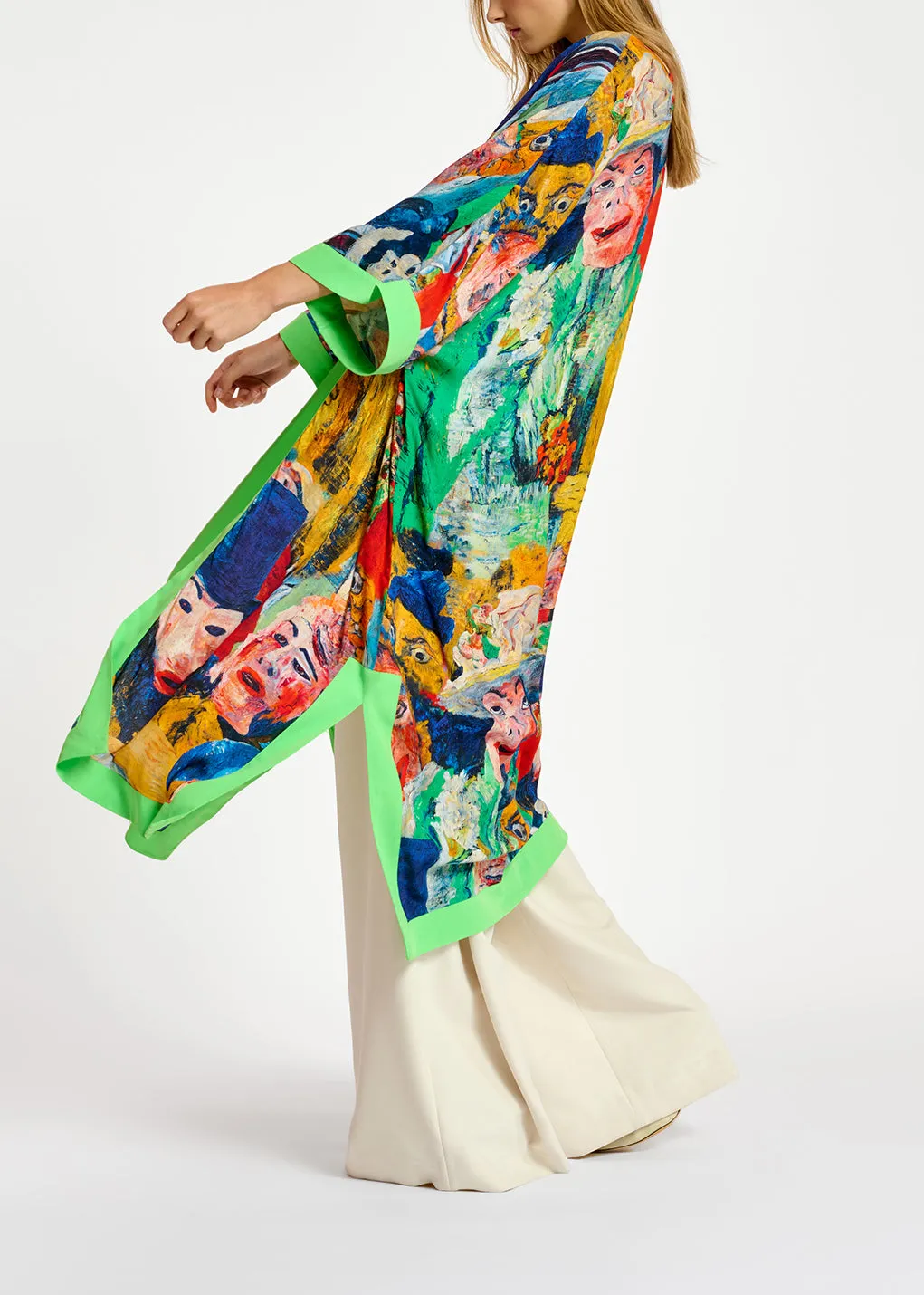 Multicolor 'The Intrigue' kimono - collaboration with KMSKA