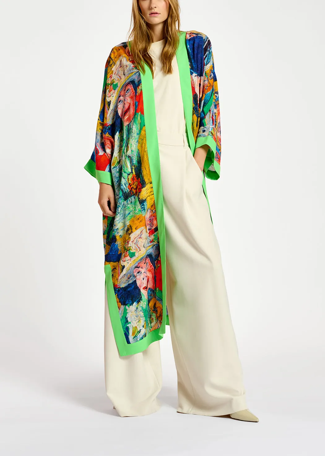 Multicolor 'The Intrigue' kimono - collaboration with KMSKA