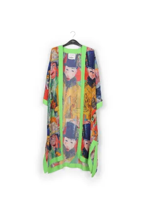 Multicolor 'The Intrigue' kimono - collaboration with KMSKA