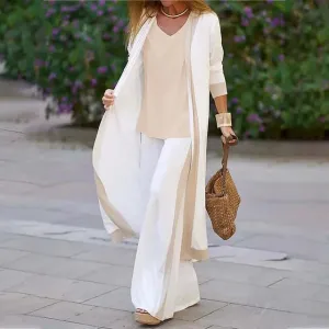 Nela - Casual cardigan tracksuit set