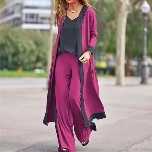 Nela - Casual cardigan tracksuit set
