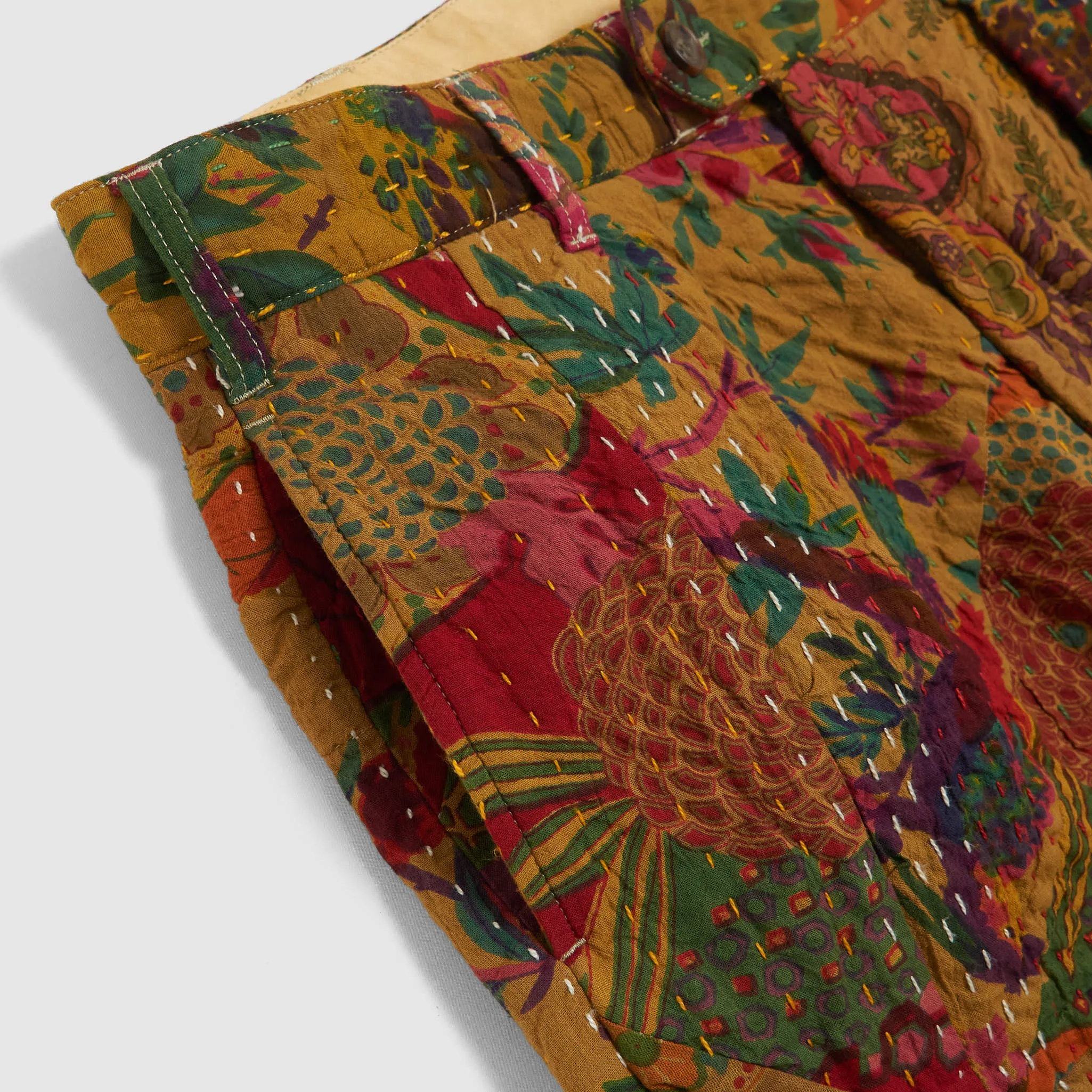 Nepenthes Engineered Garment Quilted Patchwork Handstich Chino