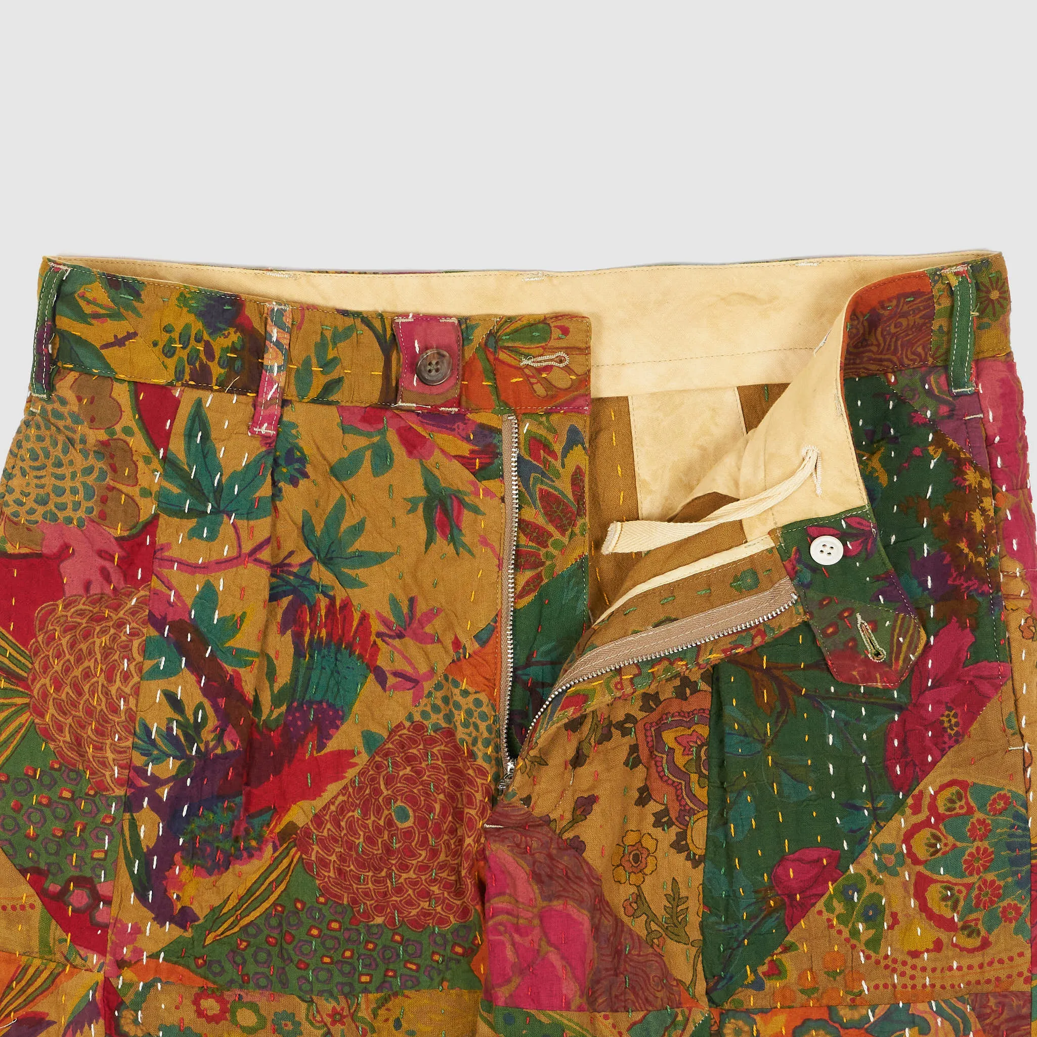 Nepenthes Engineered Garment Quilted Patchwork Handstich Chino