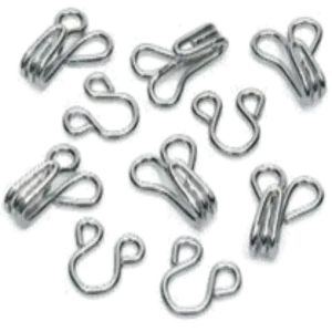 Nickel Free Hooks And Eyes - SILVER