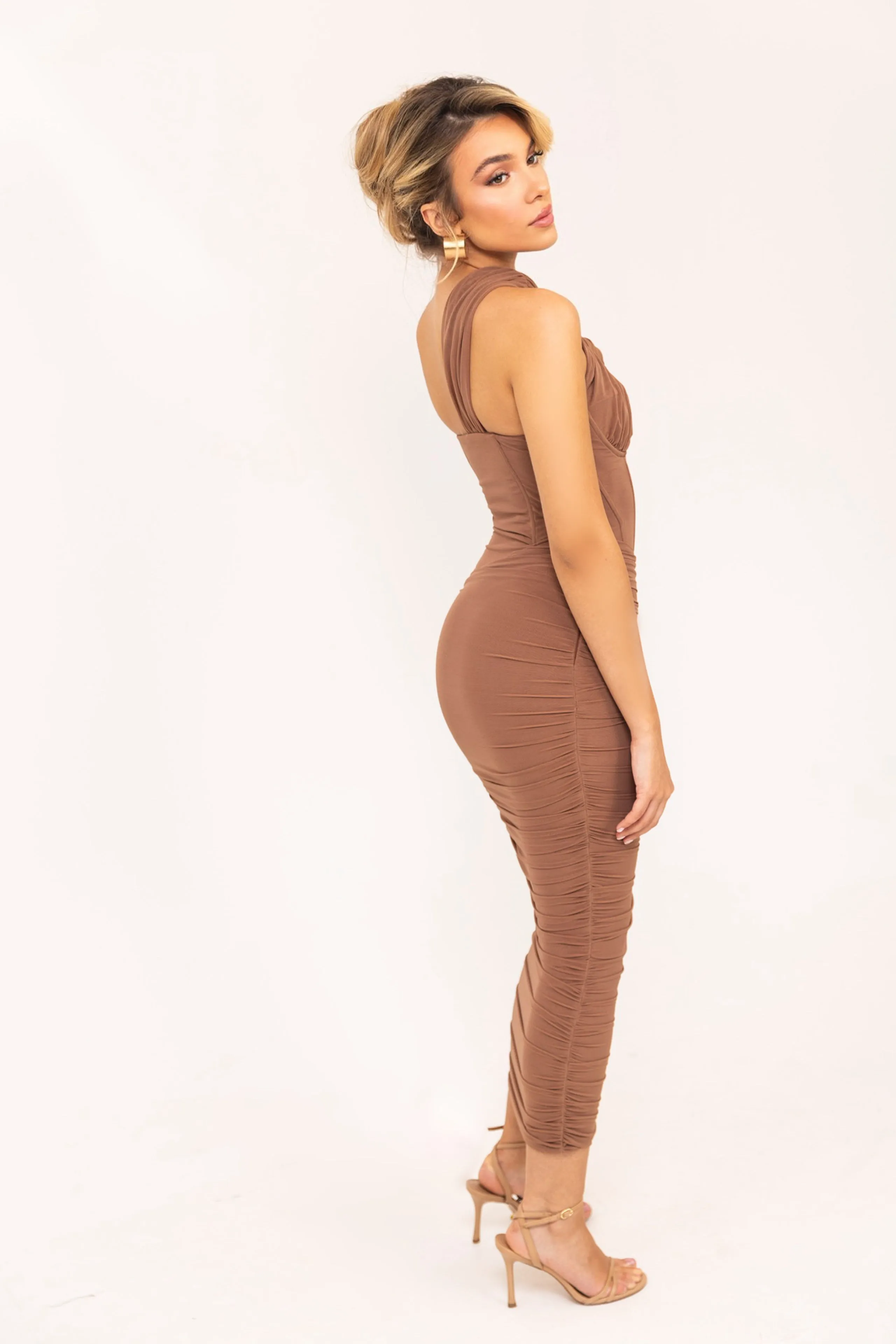 Nissa Dark Brown Dress