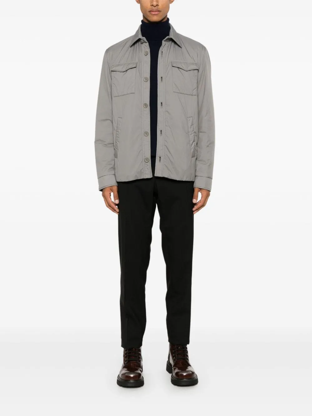Nylon shirt jacket