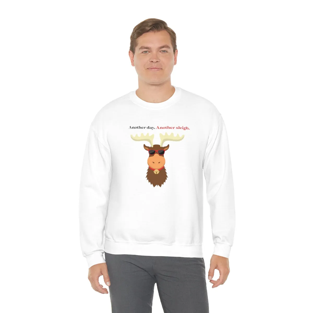 Oh Deer In Black | Crewneck Sweatshirt | Christmas Gifts For Her | Holiday Gifts | Trendy Gifts