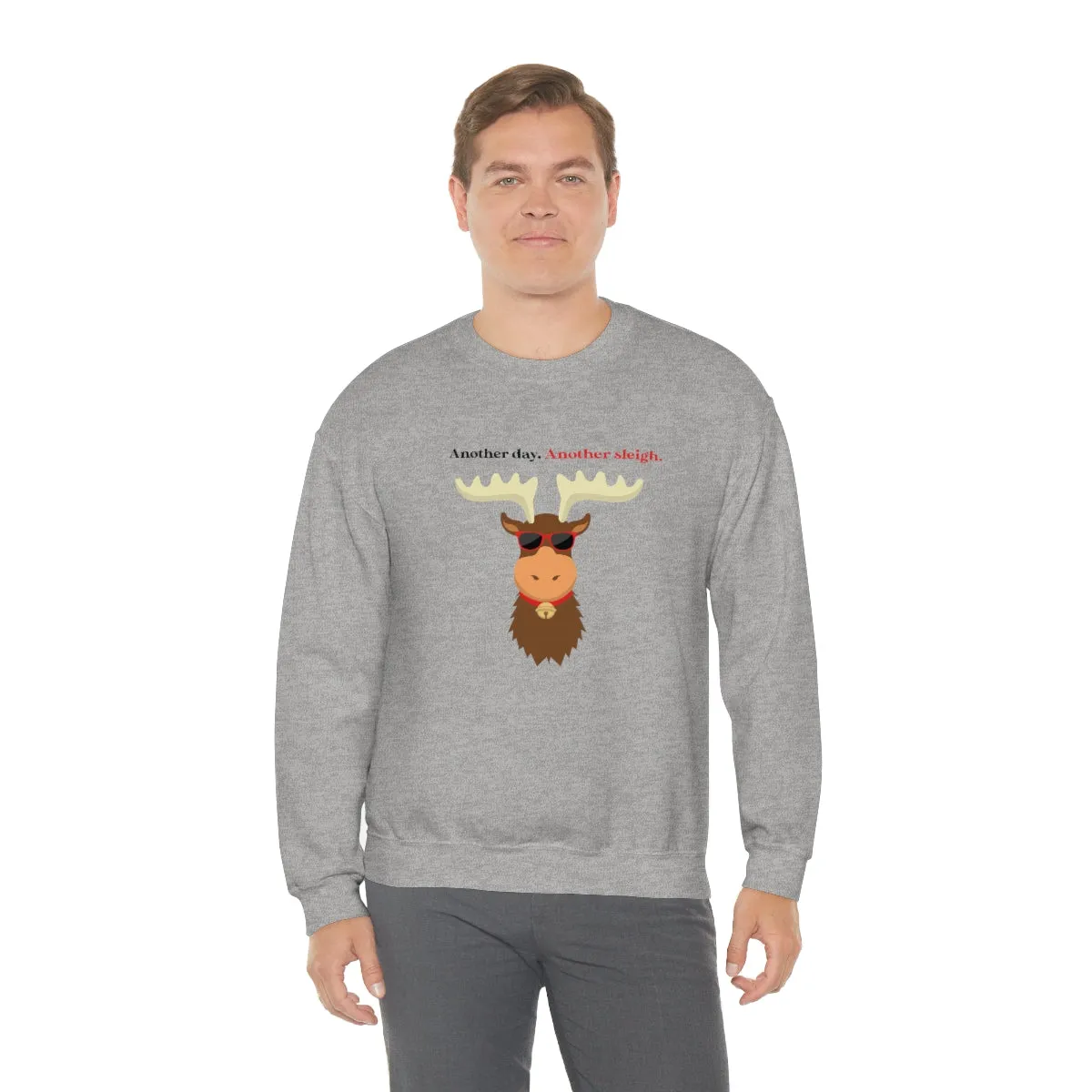 Oh Deer In Black | Crewneck Sweatshirt | Christmas Gifts For Her | Holiday Gifts | Trendy Gifts
