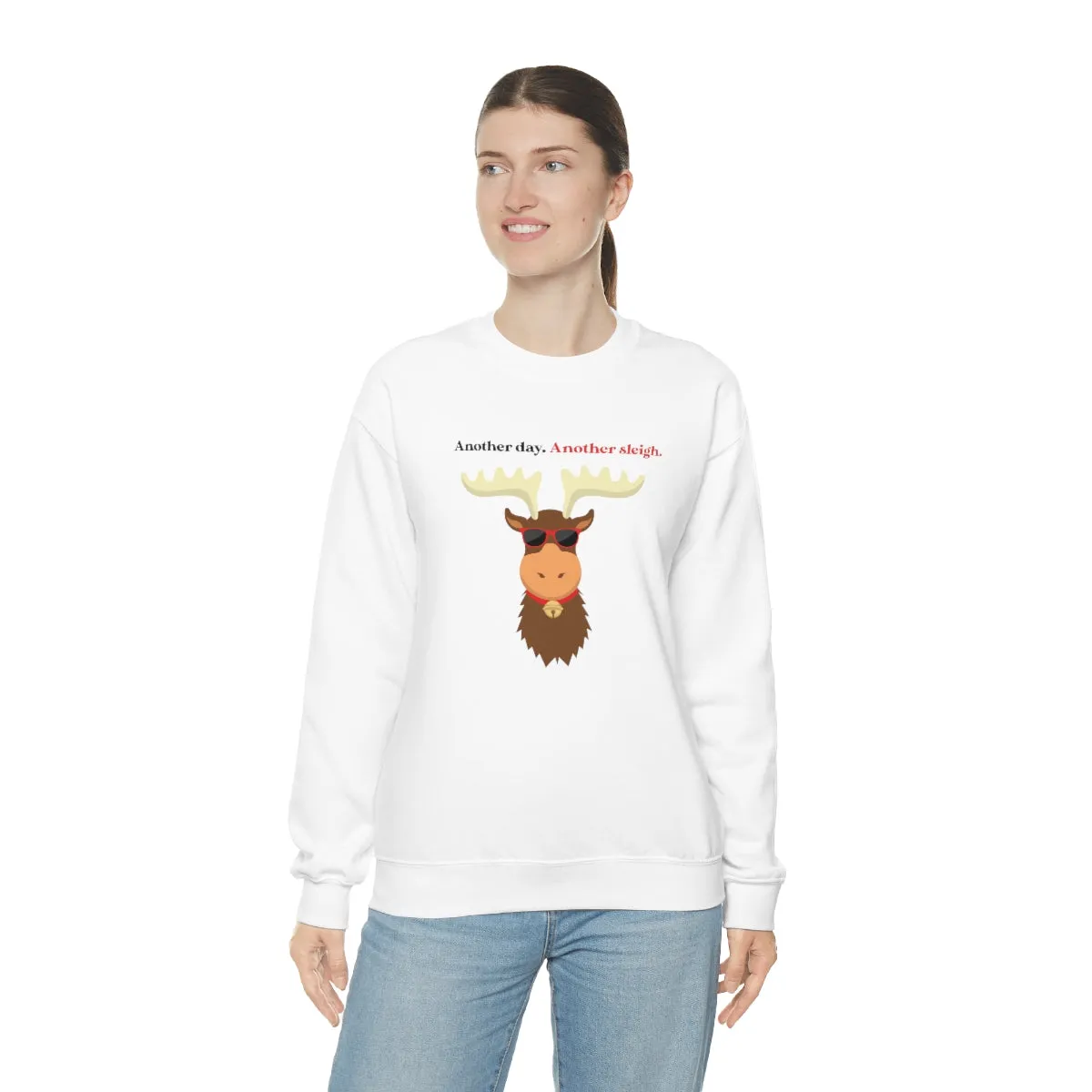 Oh Deer In Black | Crewneck Sweatshirt | Christmas Gifts For Her | Holiday Gifts | Trendy Gifts