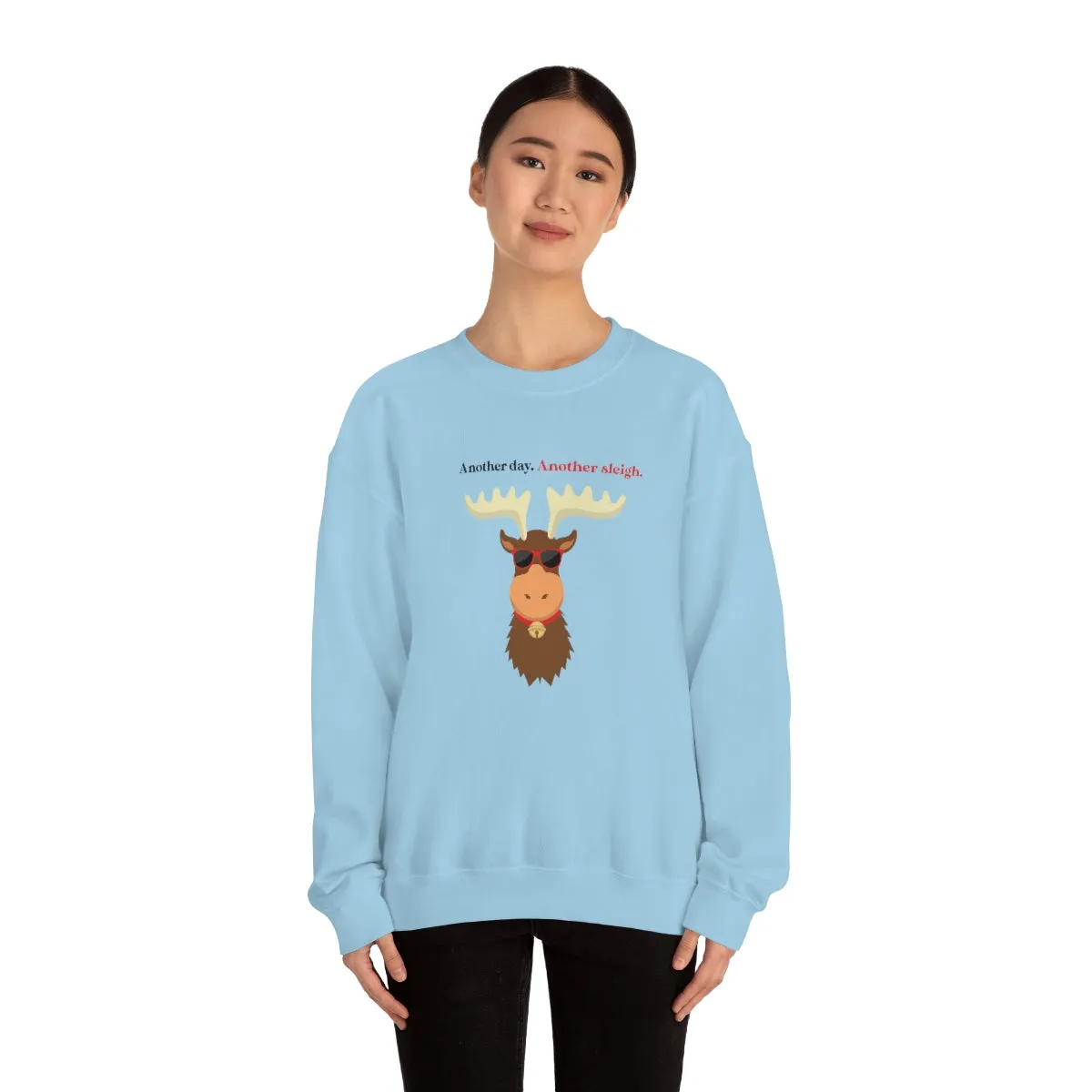 Oh Deer In Black | Crewneck Sweatshirt | Christmas Gifts For Her | Holiday Gifts | Trendy Gifts