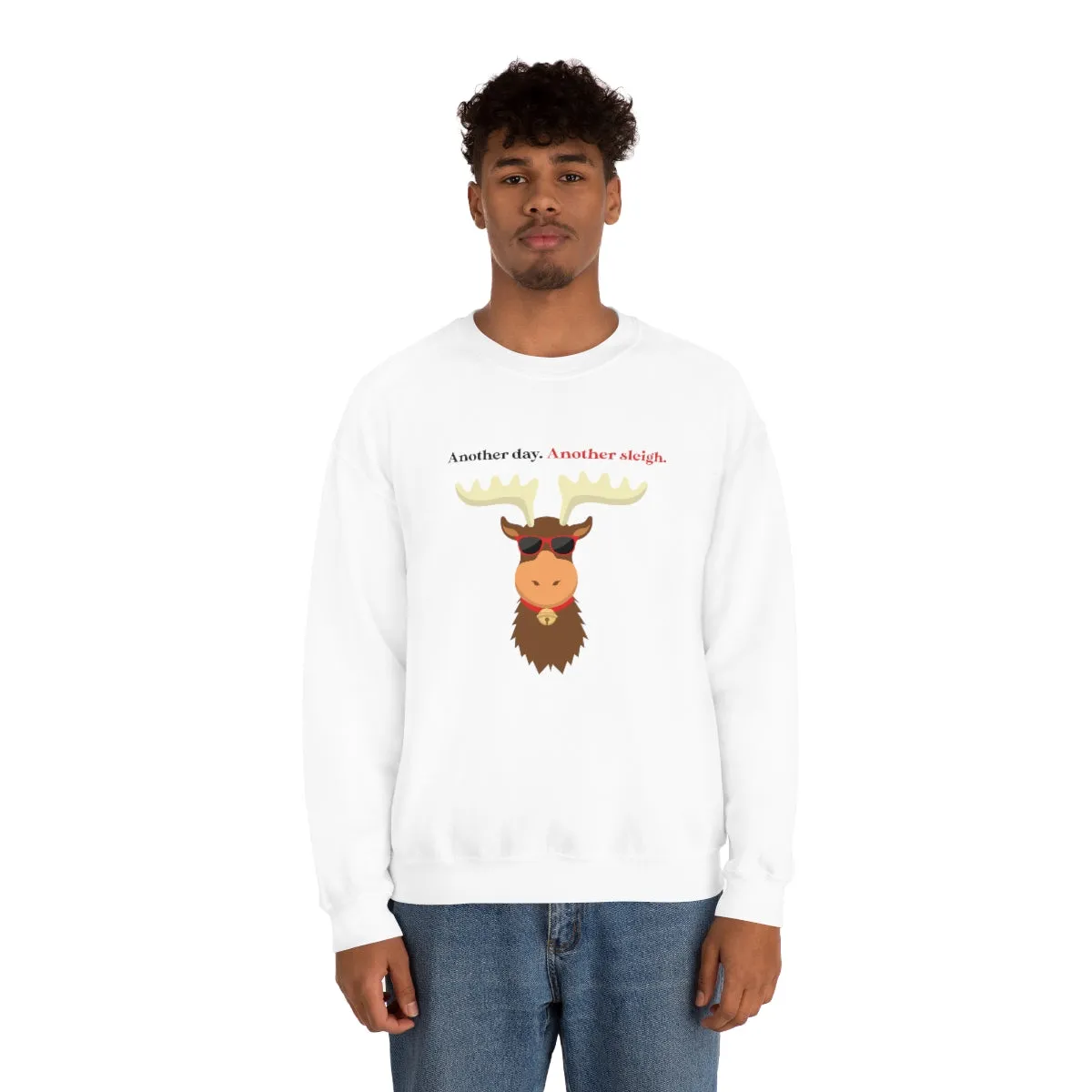 Oh Deer In Black | Crewneck Sweatshirt | Christmas Gifts For Her | Holiday Gifts | Trendy Gifts