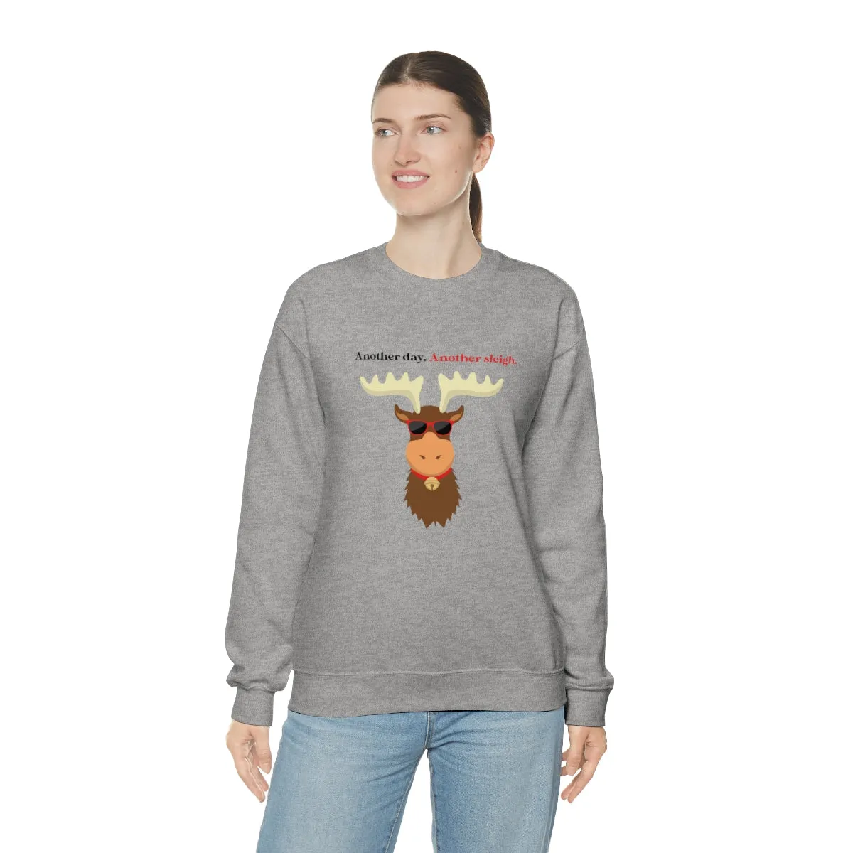 Oh Deer In Black | Crewneck Sweatshirt | Christmas Gifts For Her | Holiday Gifts | Trendy Gifts