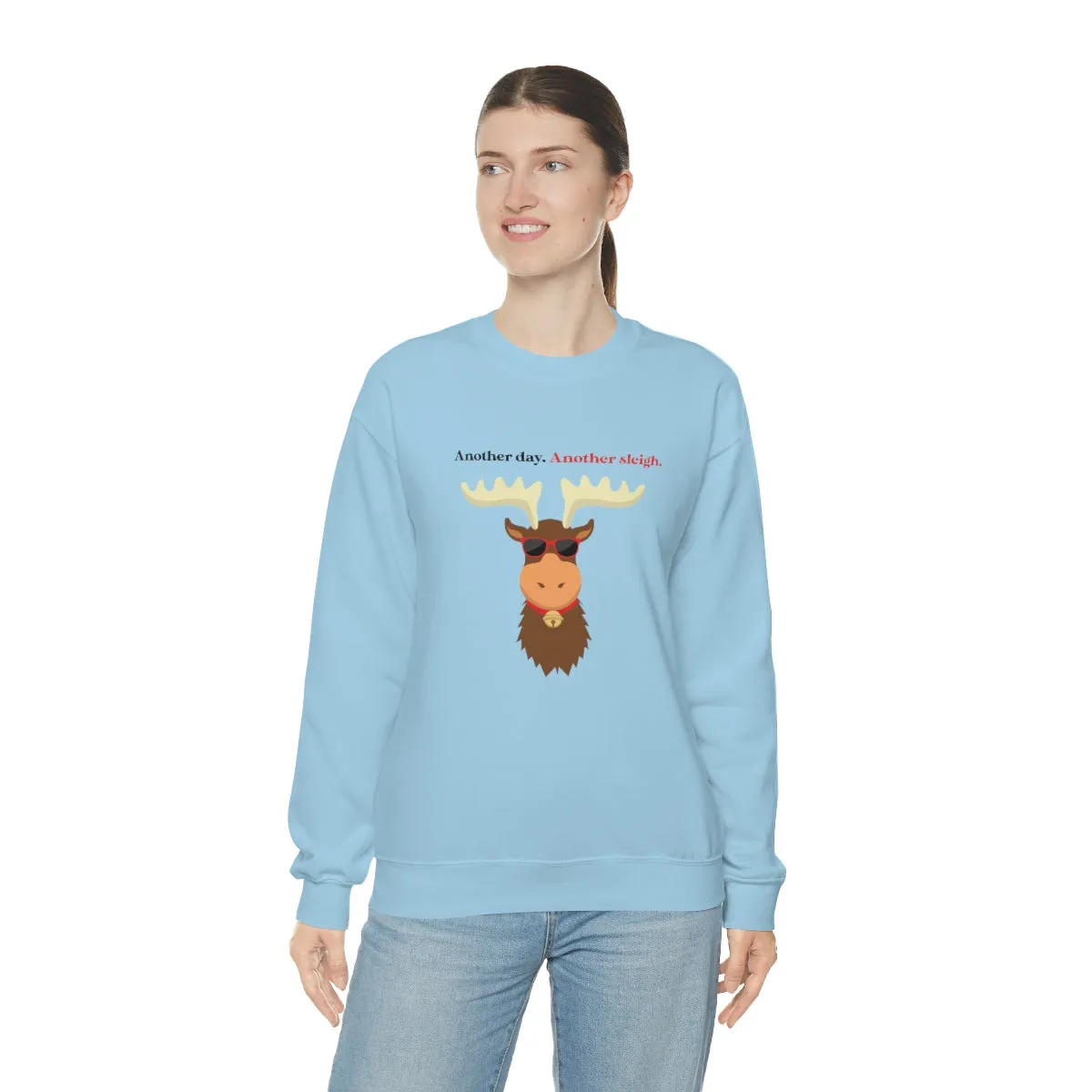 Oh Deer In Black | Crewneck Sweatshirt | Christmas Gifts For Her | Holiday Gifts | Trendy Gifts