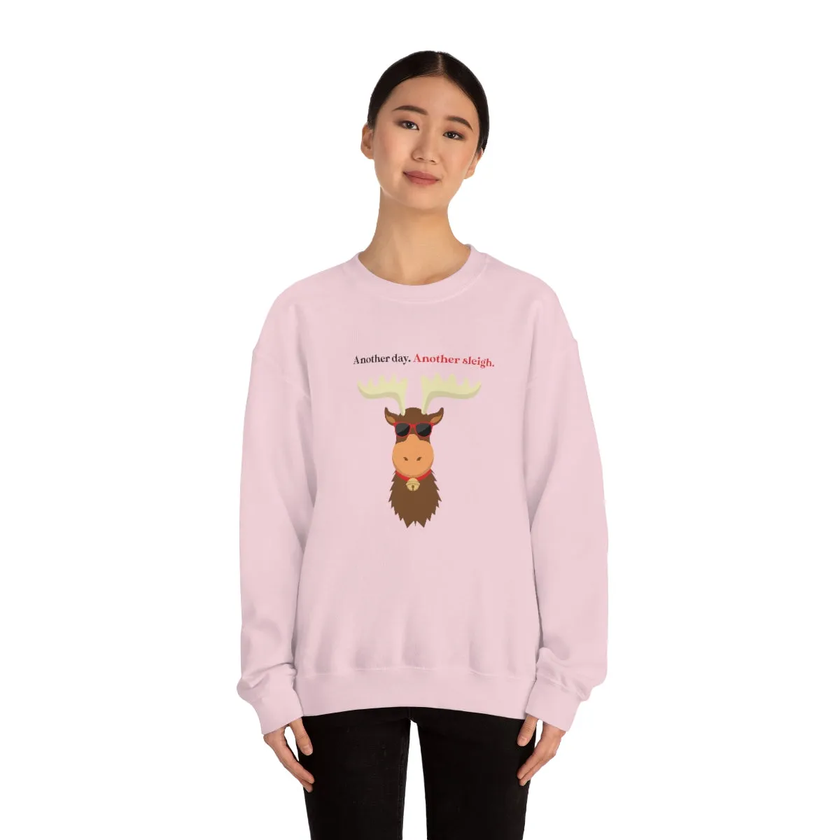 Oh Deer In Black | Crewneck Sweatshirt | Christmas Gifts For Her | Holiday Gifts | Trendy Gifts