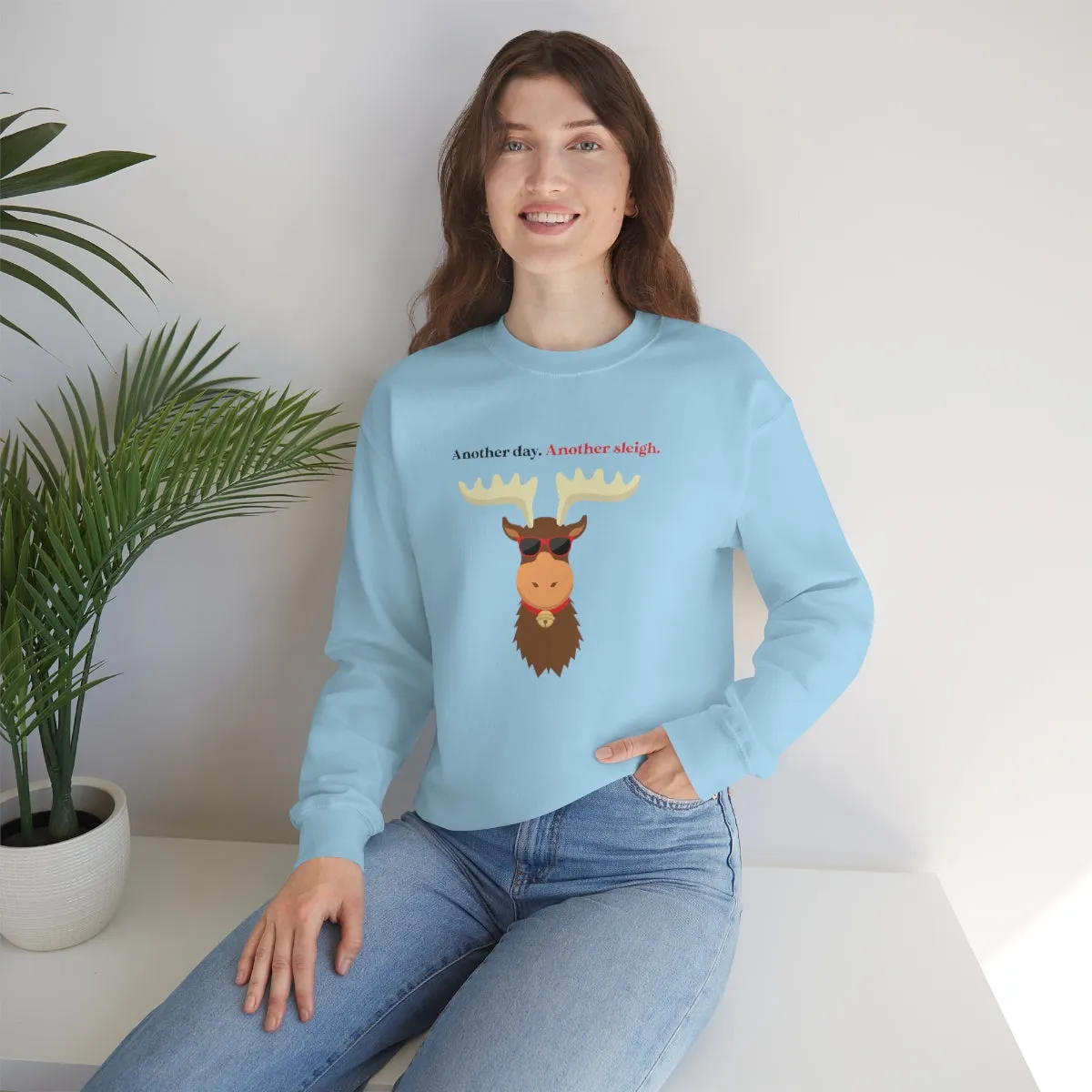 Oh Deer In Black | Crewneck Sweatshirt | Christmas Gifts For Her | Holiday Gifts | Trendy Gifts