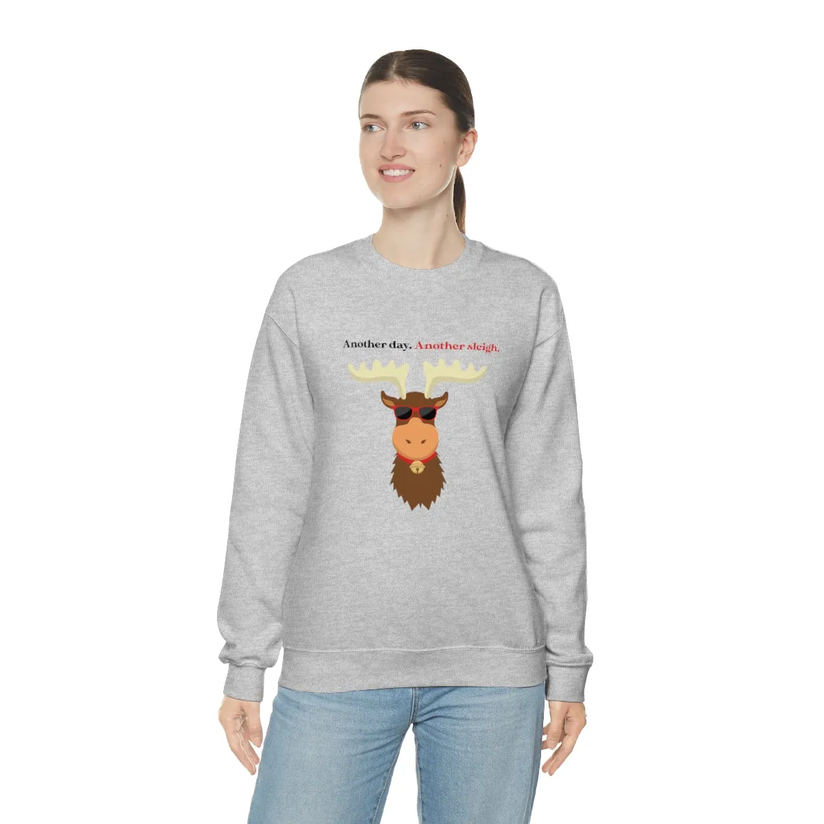 Oh Deer In Black | Crewneck Sweatshirt | Christmas Gifts For Her | Holiday Gifts | Trendy Gifts