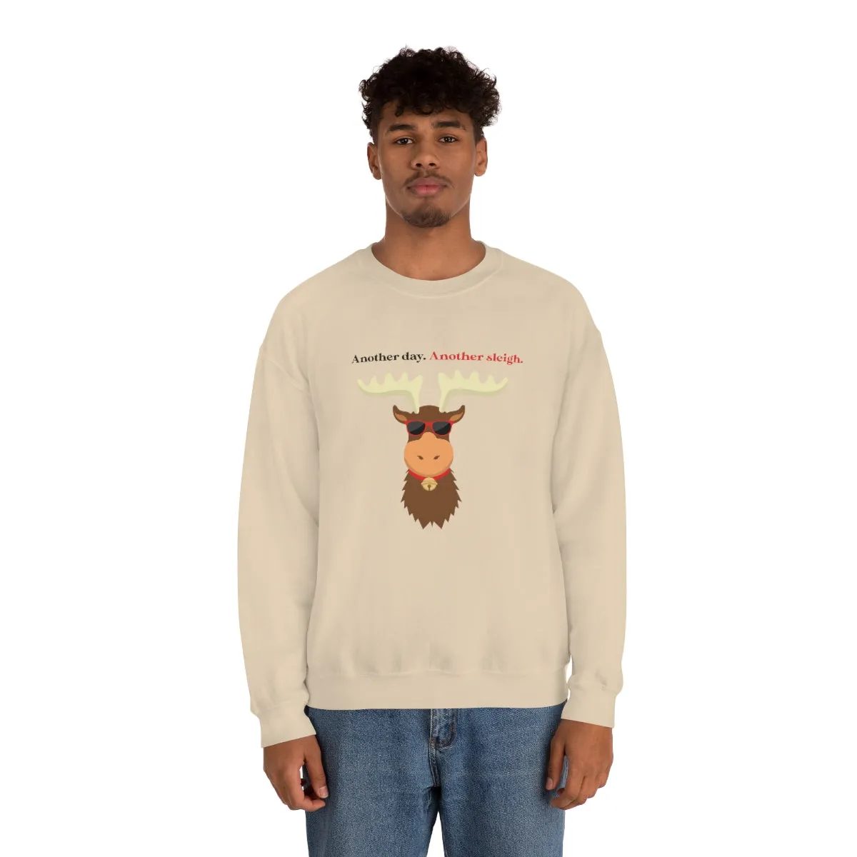 Oh Deer In Black | Crewneck Sweatshirt | Christmas Gifts For Her | Holiday Gifts | Trendy Gifts