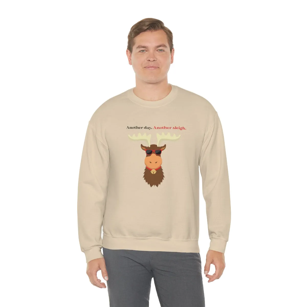 Oh Deer In Black | Crewneck Sweatshirt | Christmas Gifts For Her | Holiday Gifts | Trendy Gifts