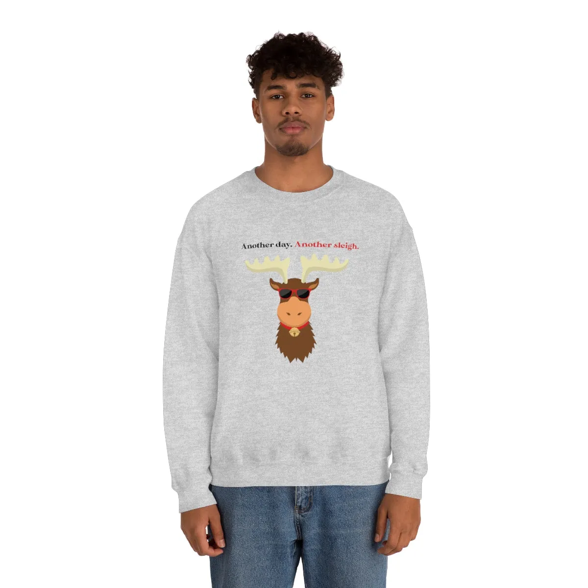 Oh Deer In Black | Crewneck Sweatshirt | Christmas Gifts For Her | Holiday Gifts | Trendy Gifts