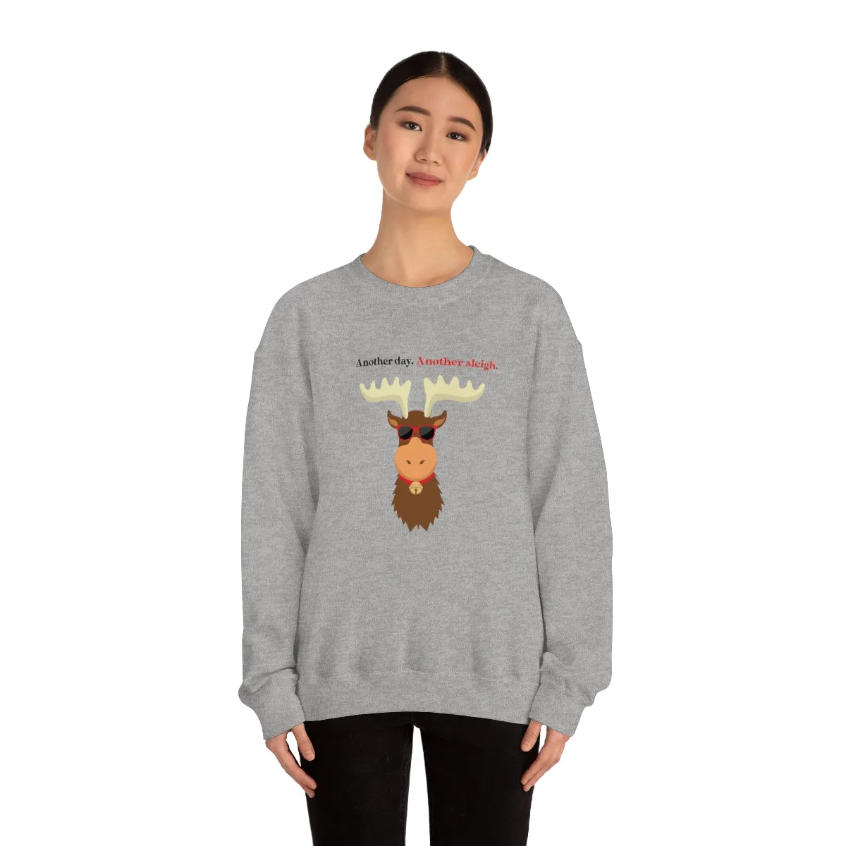 Oh Deer In Black | Crewneck Sweatshirt | Christmas Gifts For Her | Holiday Gifts | Trendy Gifts