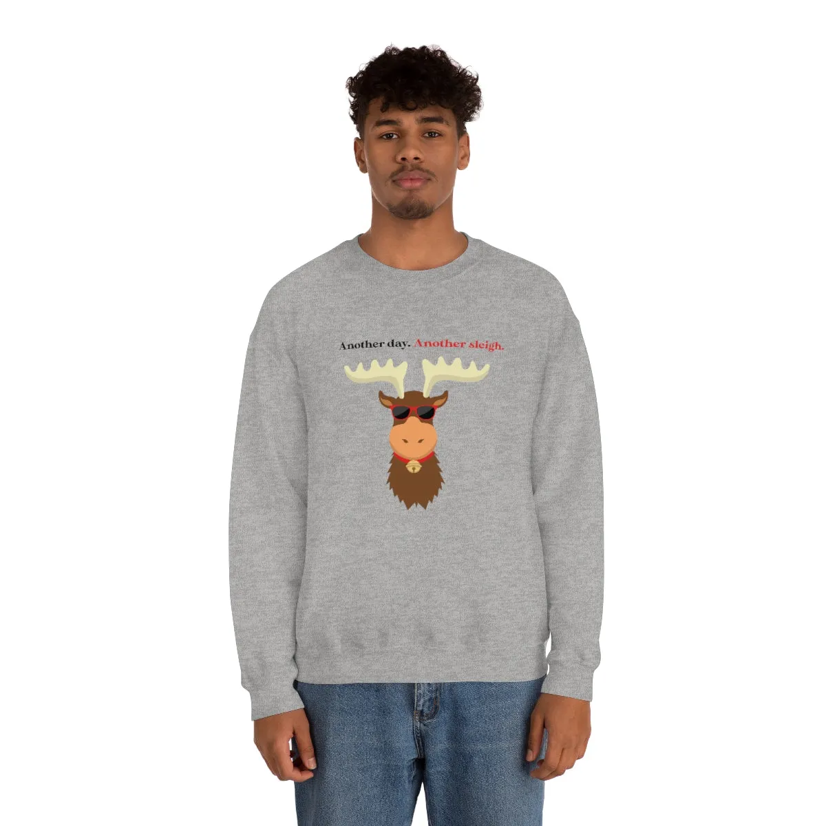 Oh Deer In Black | Crewneck Sweatshirt | Christmas Gifts For Her | Holiday Gifts | Trendy Gifts