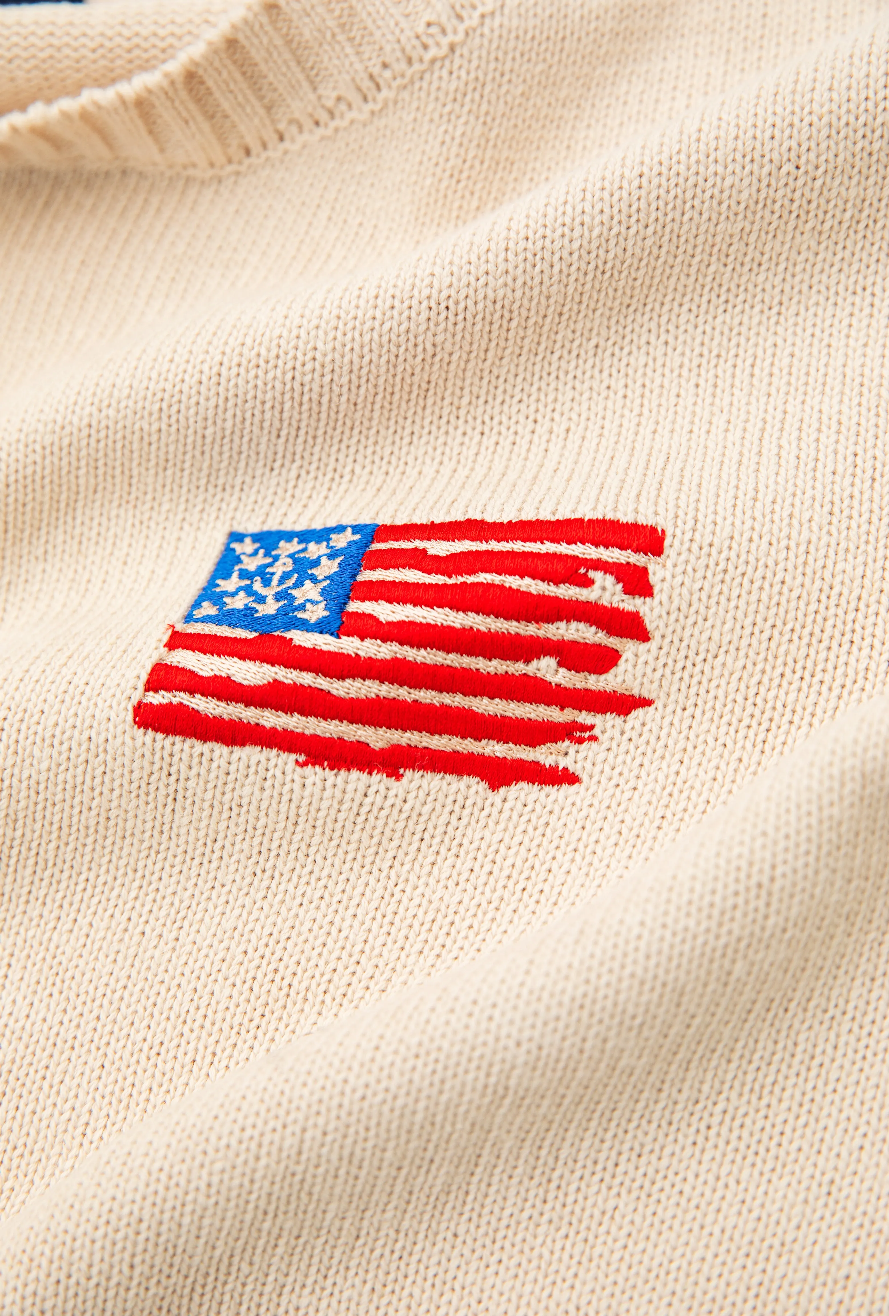 Old Glory Embroidered Sweater (Women's)