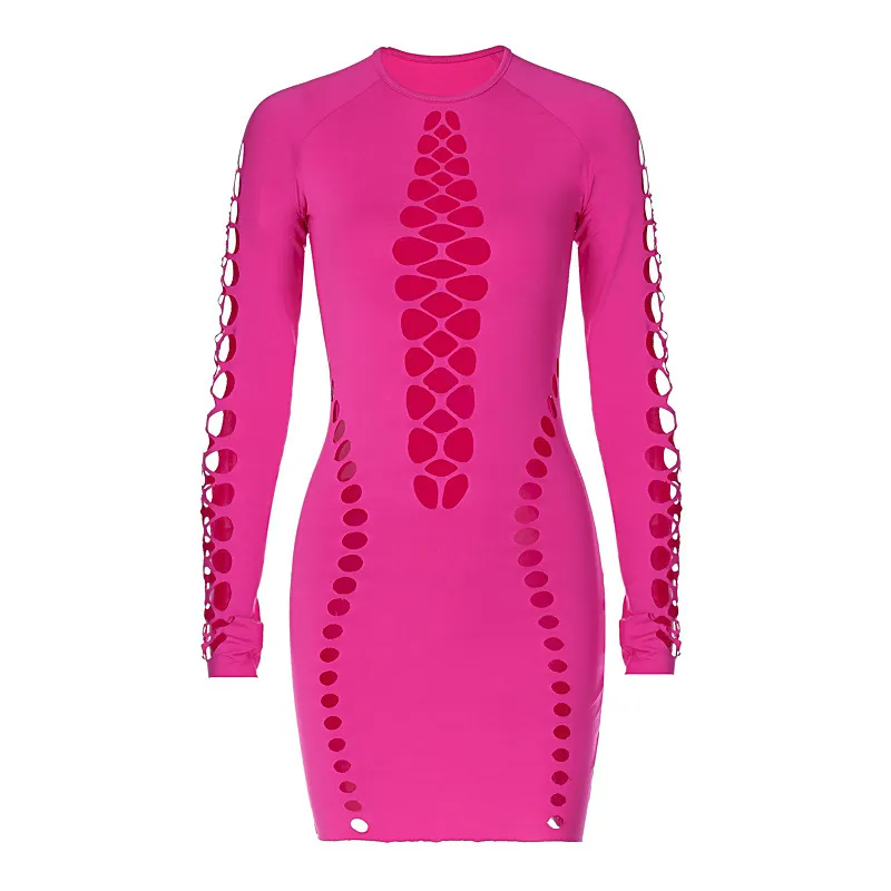 Opal Cutout Long Sleeve Bodycon Mini Dress