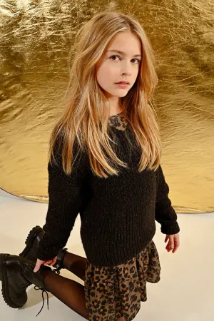 OPENWORK V-NECK SWEATER