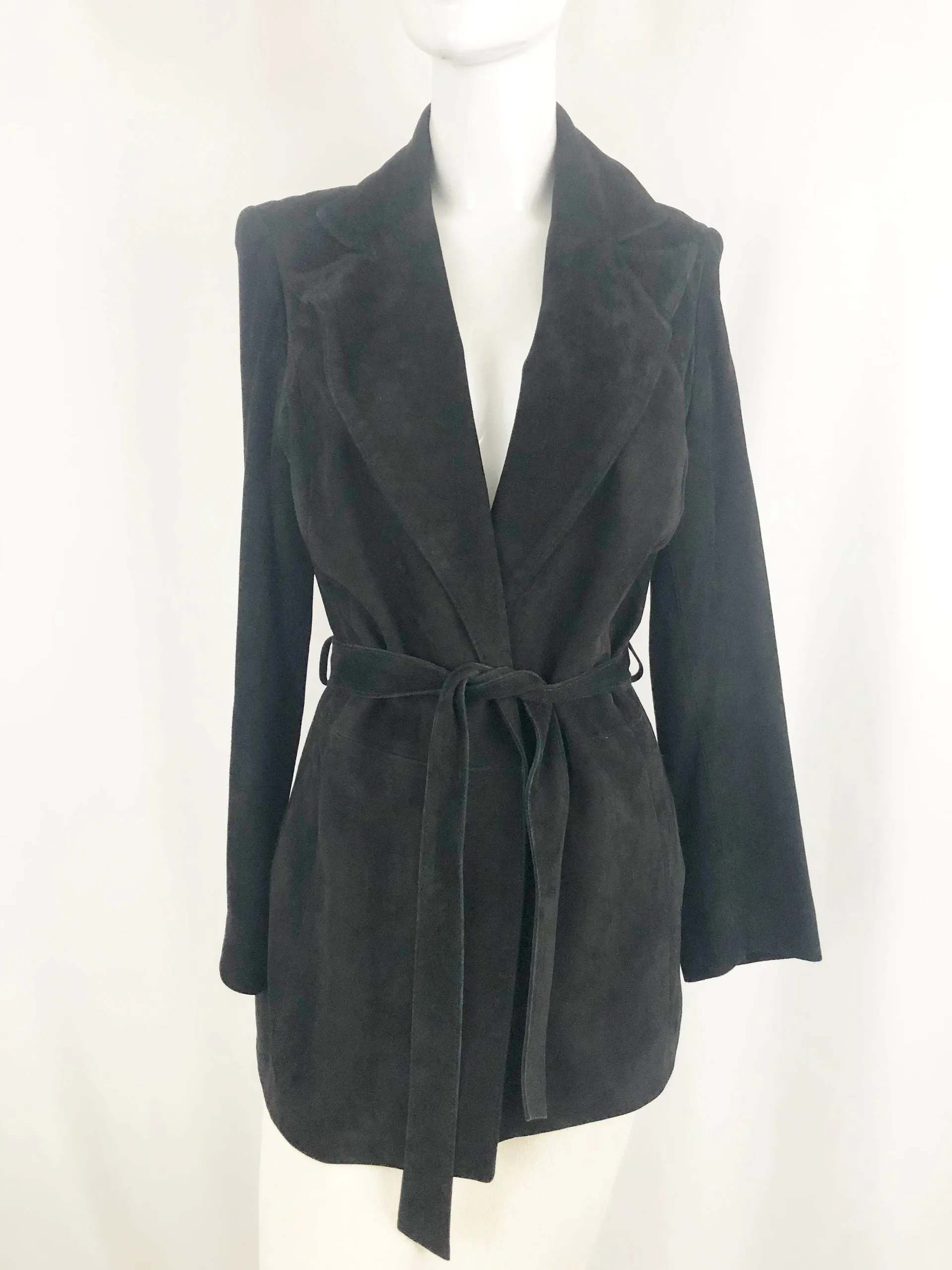 Overland Belted Suede Coat Size 6