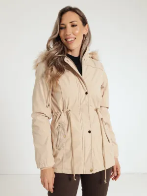 Padded Parker Jacket - Stone