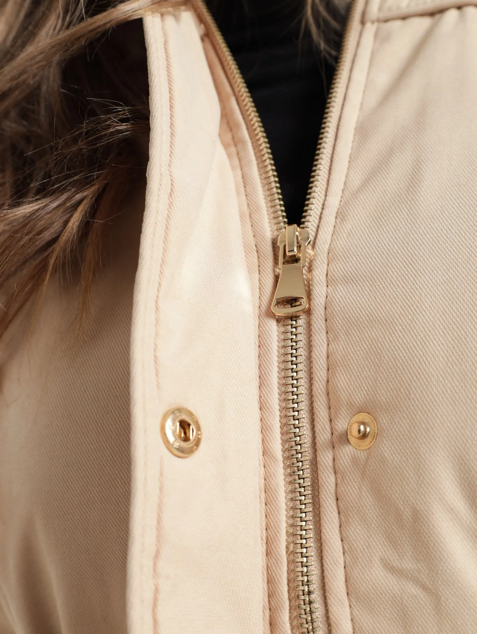 Padded Parker Jacket - Stone