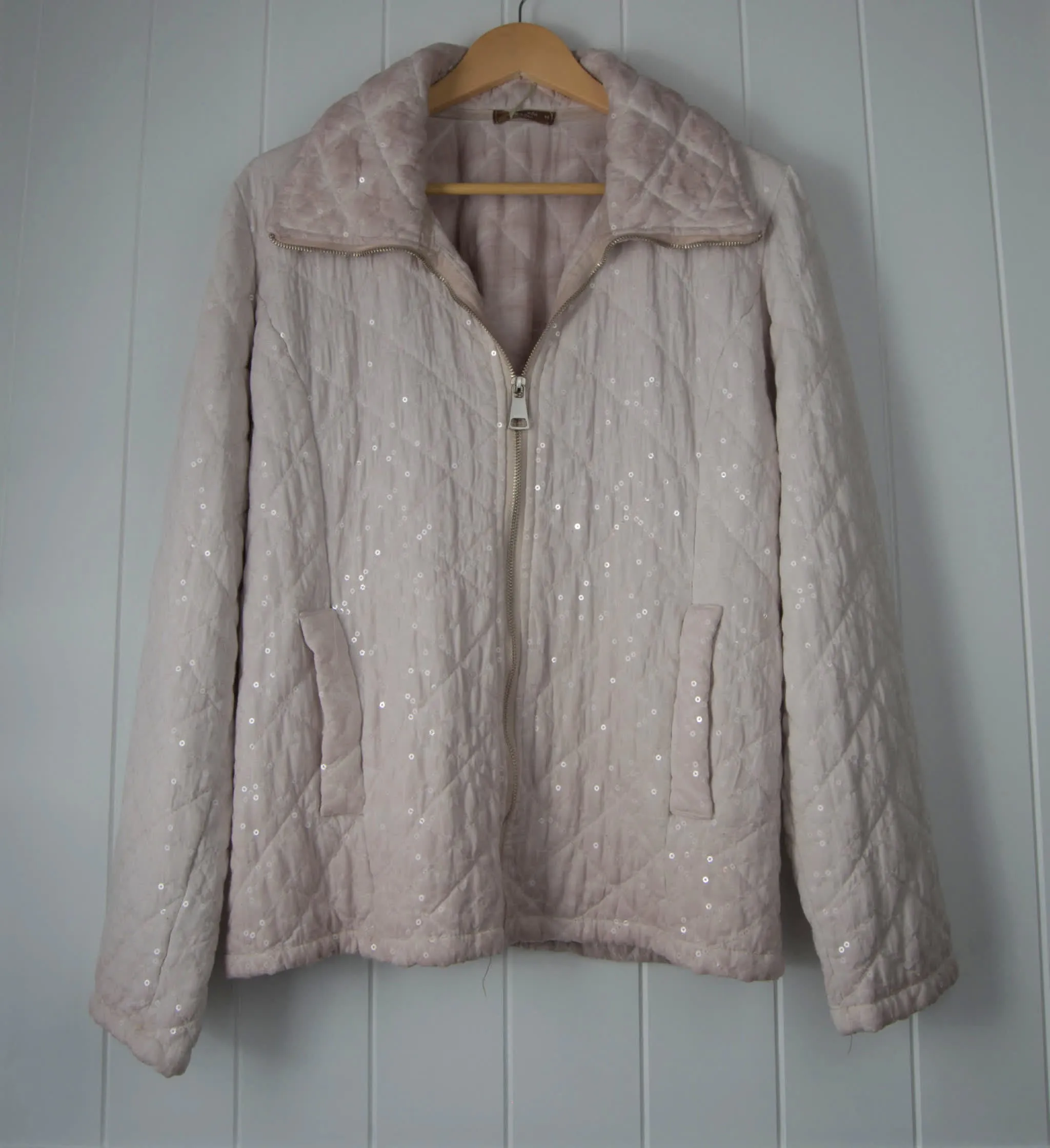 Padded Sequin Jacket