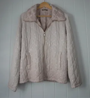 Padded Sequin Jacket